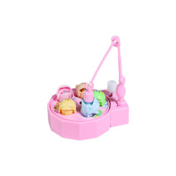 Silent Family Fun Rotating Fishing Disk Clip - Pink